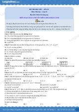 Đề thi học kì 1 Hóa 10 Chân trời sáng tạo - Đề số 3